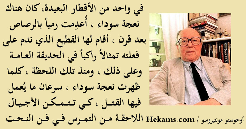 أقوال أوجوستو مونتيروسو