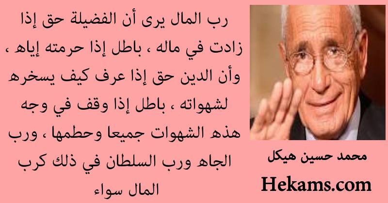 أقوال محمد حسين هيكل